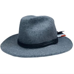 NWT Tilley Gray Wool Felt Fedora Hat Size 7 3/4 Classic Timeless